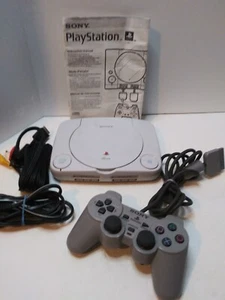 Sony PlayStation 1 PS1 Console Complete w Controller, cords and instructions (T) - Picture 1 of 7