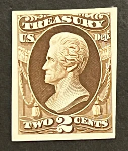 Travelstamps: US Stamps Scott #O73p4, 2 Cent Proof on Card NGAI H - Picture 1 of 5