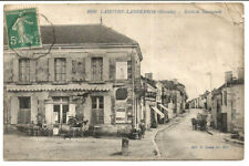 LAMOTHE -LANDERRON (33) Route de Marmande. Rare CPA.Pli d'angle.