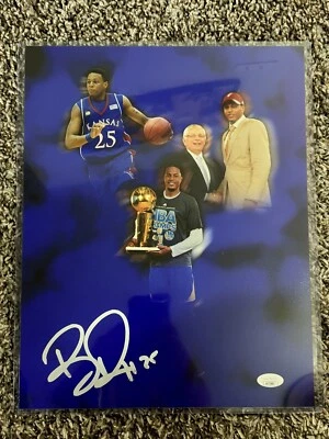 Foto autografiada firmada por Brandon Rush 11x14 certificado de autenticidad JSA WARRIORS JAYHAWKS Foto 1 de 2