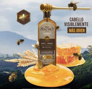 New Tio Nacho Shampoo Royal Jelly net wt 35.27 fl oz  Anticaida Menos Canas 1 L. - Picture 1 of 2