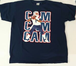 Cam Newton NE Patriots T-Shirt CAM CAM CAM #1  NFL Gildan Youth L (14-16)