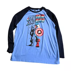 T-shirt grafica Marvel Classic Captain America LS taglia XL - Foto 1 di 3