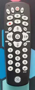 GE 3-Device Universal Remote Control, Black, 42607 - WORKING SHIPS FAST! - Picture 1 of 2