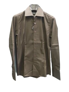 Camicia uomo marrone slimfit John Ford - Foto 1 di 7