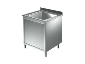 Spülschrank 800 x 700  * 1 Becken *  Spültisch Edelstahl Gastro Spüle Spülbecken - Bild 1 von 1