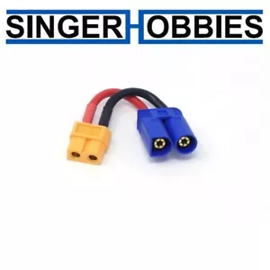 MT RACING MTR2054 XT60 Female to EC5 Male Wired Adapter HH - Picture 1 of 2