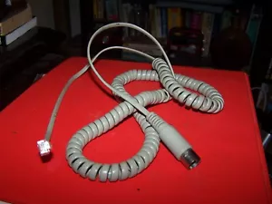 PC AT style 5 pin DIN maschio a RJ4 6 per cavo a spirale - Foto 1 di 1