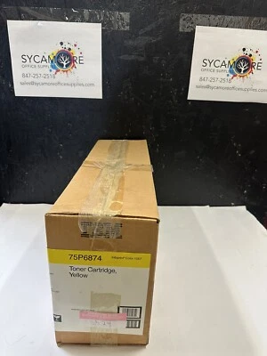 IBM Infoprint 75P6874 Yellow Toner Cartridge Color 1567 Genuine OEM - Image 1 of 4