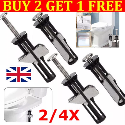 5A-GOODS 2/4pcs Toilet Fixing Screws Stainless Steel Toilet Seat Bolts Replacement Toilet