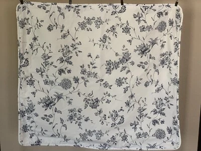 Eddie Bauer Home Floral Std Pillow Sham Cream W/ Blue Flowers Floral USA - Image 1 of 4