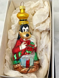 VTG Christopher Radko Disney A GOOFY SURPRISE Christmas Ornament w/ Box VGUC - Picture 1 of 5