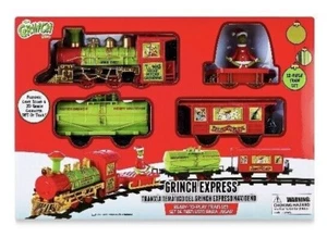Dr. Seuss The Grinch Christmas Holiday Express Play Train Set 12pc NEW Rare HTF - Picture 1 of 10