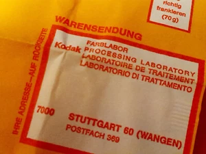 KODAK VERSANDTASCHE FÜR SUPER8 Kassetten ORIGINAL 70-ger Jahre VINTAGE - Bild 1 von 4