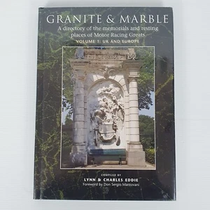 GRANITE & MARBLE Book Memorials of Motor Racing Greats Vol. 1 UK & Europe - Picture 1 of 8
