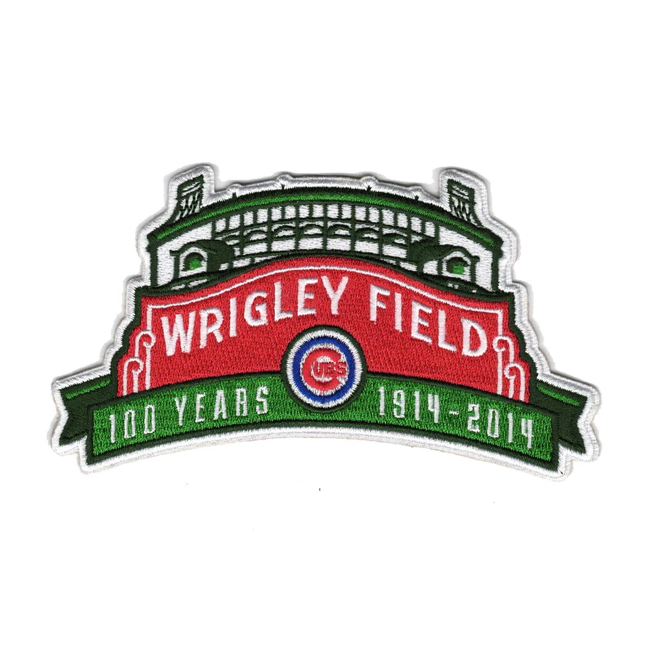 2014 Chicago Cubs Wrigley Field's 100th Anniversary Season Jersey Sleeve Patch - Image 1 of 1