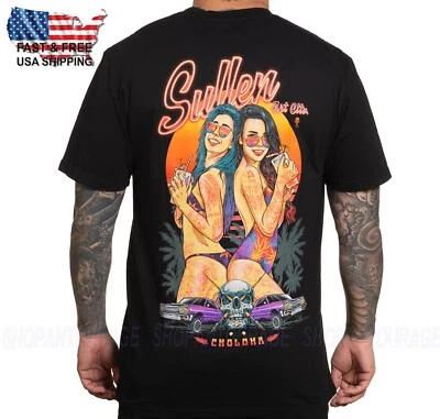 Nueva camiseta manga corta para hombre Sullen Double Trouble Premium Fit SCM6339 Foto 1 de 4