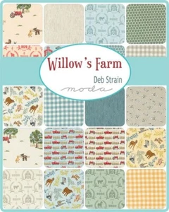 Moda Layer Cake - WILLOWS FARM - 100% cotton for patchwork quilting - Picture 1 of 2