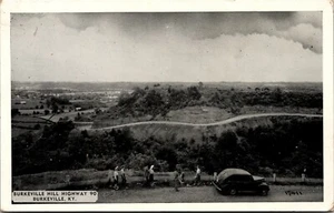 Vtg Kentucky BY Burkeville Hill Highway 90 Scenic View Old Car 1950s Postcard - Picture 1 of 2