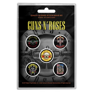 GUNS N' ROSES BUTTONSET BADGES SET ANSTECKERSET # 1 LOGOS GREATEST HITS PINS - Picture 1 of 1