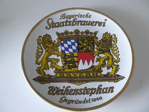 großer alter Teller Wandteller Bayern handbemalt Bayrische Staatsbrauerei - Bild 1 von 8