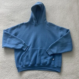 Vintage Russell Athletic Baby Blue Blank hoodie Large (runs small) - Picture 1 of 5