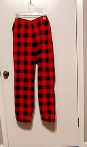 Lands End Serious Sweats Red & Black Sz l 36-38 Venture Lined Hunting/ Snow - Picture 1 of 8