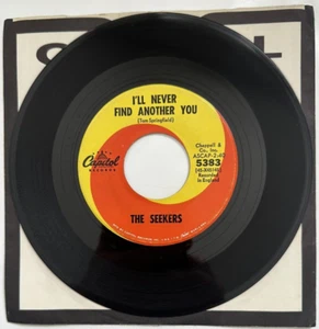 The Seekers I'LL NEVER FIND ANOTHER YOU (45 ROCK) #5383 PLAYS VG++ NO NOISE - Picture 1 of 5