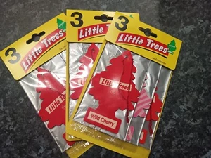 little tree 3x3 multipack WILD CHERRY, BUBBLE GUM, STRAWBERRY - Picture 1 of 1