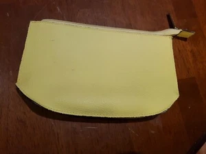 Estee Lauder Yellow PVC Zipper Cosmetic Bag - Picture 1 of 8
