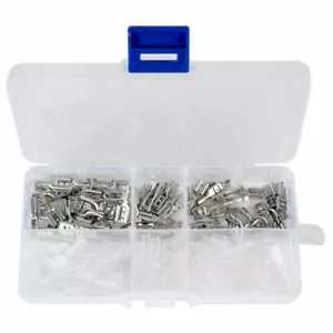 120pcs 2.8mm 4.8mm 6.3mm Douille isolante connecteur femelle de cosse à sertir - Bild 1 von 9