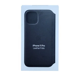 Apple Leather Folio Case for iPhone 11 Pro Natural Leather Black New MX062FE/A - Bild 1 von 2