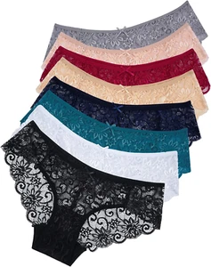 8 Pack Ropa interior Fina de Moda Regalos para Mujer noble Cacheteros Talla M - Picture 1 of 12