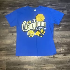 NBA Golden State Warriors The Finals Men's Graphic Tee Size Large Blue 2015 - Picture 1 of 6