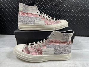 Converse Chuck 70 High Top Patchwork Twill Light Gray Mens Size 11.5 170059c New - Picture 1 of 12