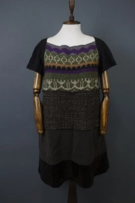 Vestido Suéter Philosophy Alberta Ferretti Multicolor Manga Corta Cremallera Trasera Foto 1 de 4