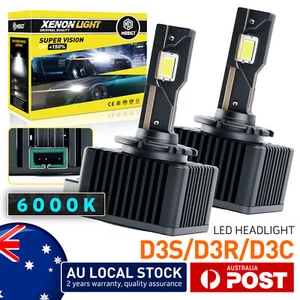 CANBUS 2PCS LED D3S D3R D3C Headlight Bulbs 6000K For Tesla Model S 2012 - 2016 - Picture 1 of 17