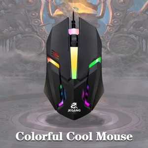 1000DPI Colorful LED Mouse Light Up USB Optical Mice Desktop Laptop - Picture 1 of 9