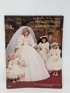 Princess Diana & Her Bridesmaids Wedding Gown Crochet Pattern Book /P-058 - Picture 1 of 2