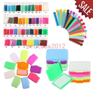 1Pack Dental Orthodontic Ligature Ties Elastic Rubber Bands/10Box Ortho Wax - Picture 1 of 453