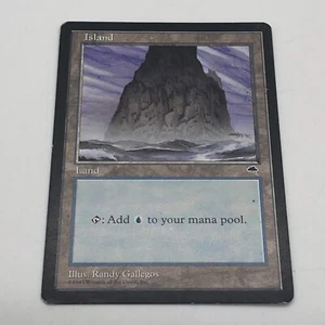 Magic The Gathering Island Land Tempest Add To Your Mana Pool Vintage - Picture 1 of 12