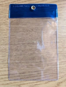 Vinyl Tag Protectors - 4 x 6” , BLUE QTY-50 - Picture 1 of 2