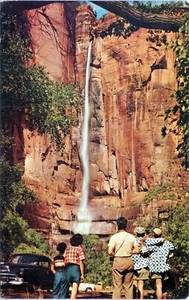 Sinawava Falls Zion National Park Utah Postcard C4741 Unposted - Picture 1 of 2