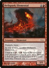 1X Hellspark Elemental Wizards Play Network 2009 NM/EX FOIL German MTG CARD