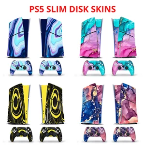 PS5 Slim Disk Granite Marble Skin Sticker Decal Vinyl Wrap for Playstation5 Slim - Picture 1 of 17