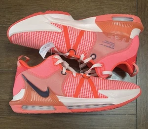 NEW Nike LeBron Witness 7  Bright Crimson Cave Purple Mens Size 18 [DM1123-600] - Picture 1 of 5