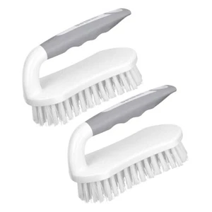 Scrub Brush, Heavy-Duty Scrub Brushes for Cleaning with 2-pack Grey White - Picture 1 of 7