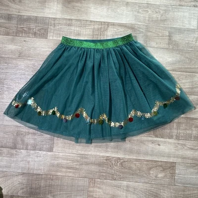 CAT & JACK Green Christmas Theme Tulle Skirt Girls Size XL 14-16 - Image 1 of 4