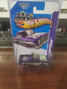 Hot Wheels '83 Chevy Silverado Purple Flames HW Showroom In Protective Case.. - Picture 1 of 9