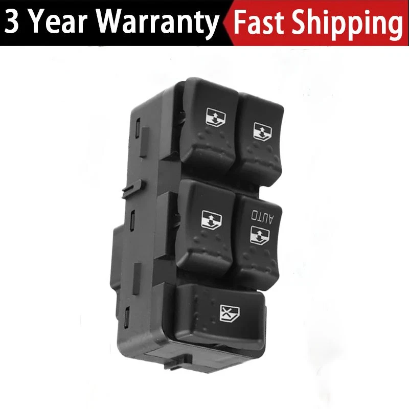 For 2003 2004 2005 2006 2007 SATURN ION 2.0L L4 Front Left Power Window Switch - Image 1 of 4